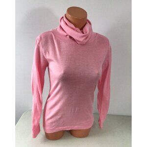 E.V. Ltd Vintage Pink Turtleneck Top Womens Small